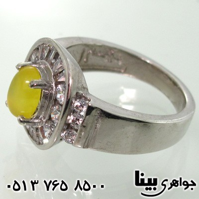 انگشتر عقیق شرف الشمس زنانه دور نگین