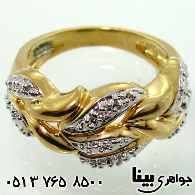 انگشتر الماس طرح شاخه زنانه