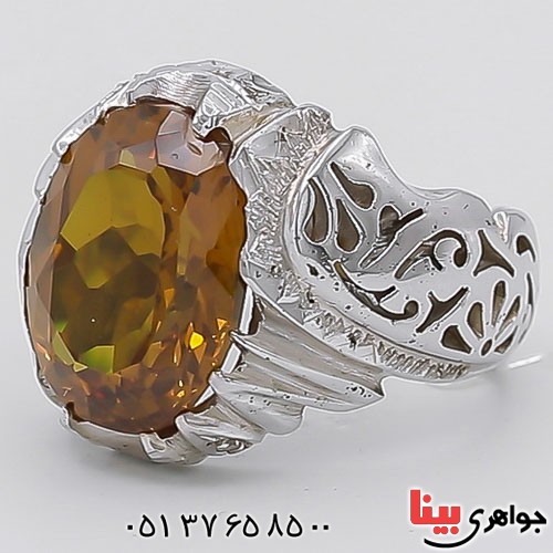 انگشتر الکساندریت خاص و دست ساز دور برلیانی _کد:23344