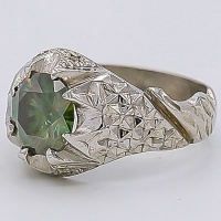 انگشتر الماس روسی (موزانایت) 