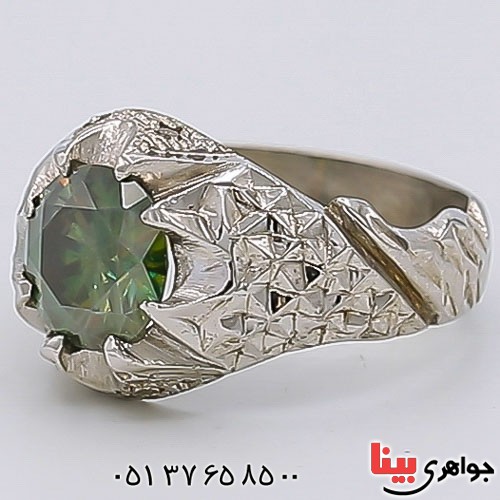 انگشتر الماس روسی (موزانایت) _کد:23350