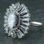 پرنس تک نگین رودیوم زنانه _کد:23362