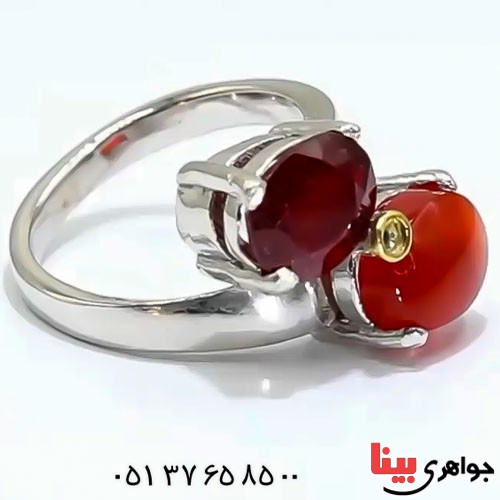 انگشتر چند جواهر زنانه بسیار خاص _کد:23448