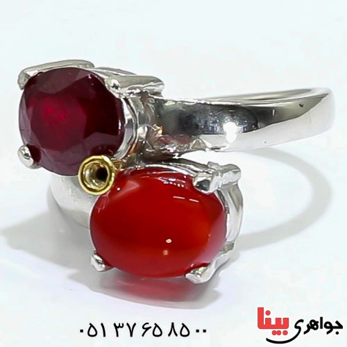 انگشتر چند جواهر زنانه بسیار خاص _کد:23448