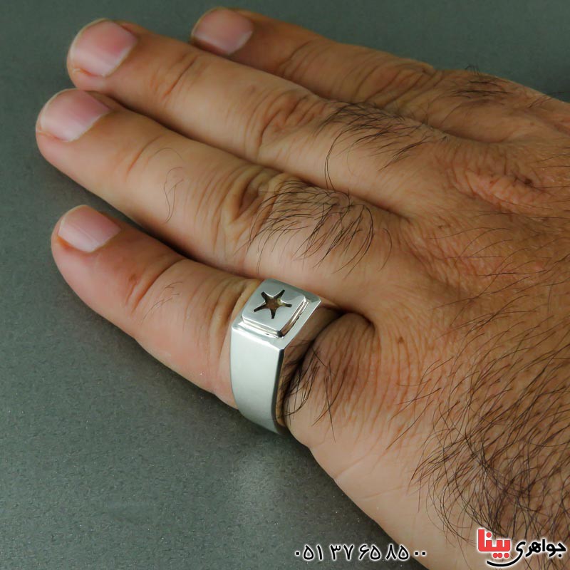 انگشتر نقره خاص مردانه همراه با حرز امام جواد (ع) _کد:23449