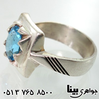 انگشتر توپاز کلاسیک مردانه