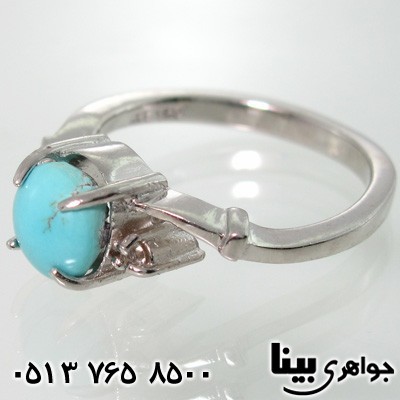 انگشتر فیروزه نیشابوری نگین عجمی زنانه