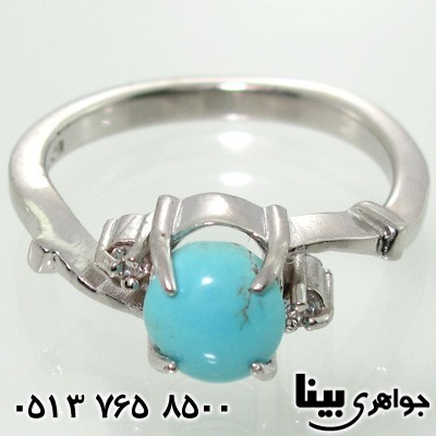 انگشتر فیروزه نیشابوری نگین عجمی زنانه