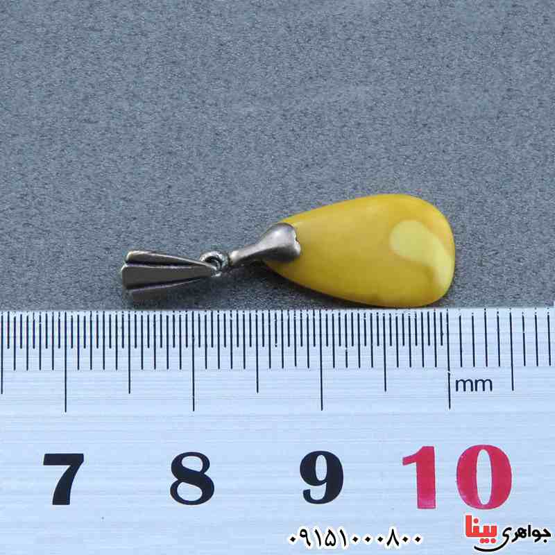 گردنبند کهربا بلونی لهستانی بسیار زیبا _کد:23664