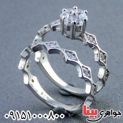حلقه و پشت حلقه خاص و زیبا _کد:23713 حلقه و پشت حلقه خاص و زیبا _کد:23713