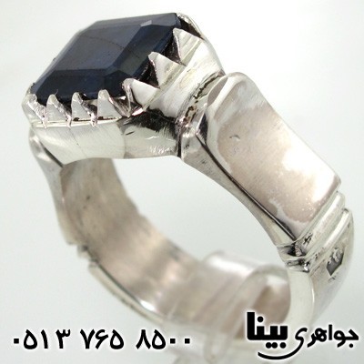 انگشتر یاقوت کبود فاخر مردانه