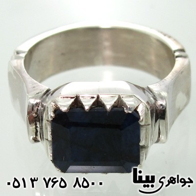 انگشتر یاقوت کبود فاخر مردانه