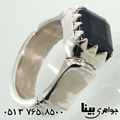 انگشتر یاقوت کبود فاخر مردانه
