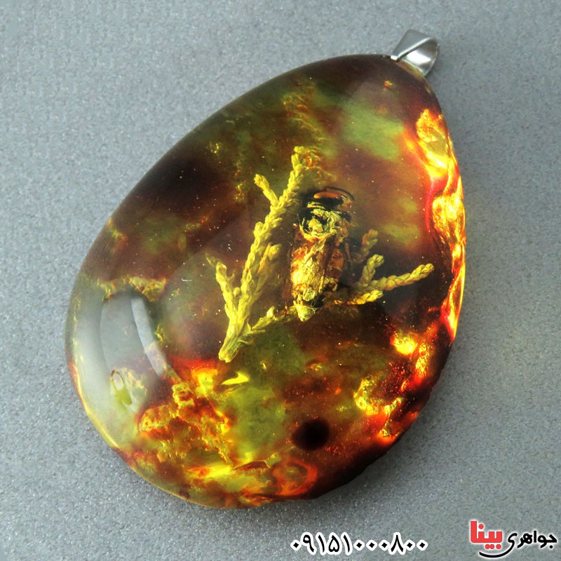 گردنبند کهربا خاص و زیبا _کد:23801