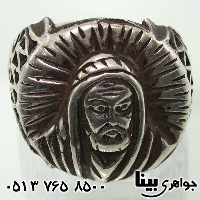 انگشتر نقره طرح شمایل مردانه