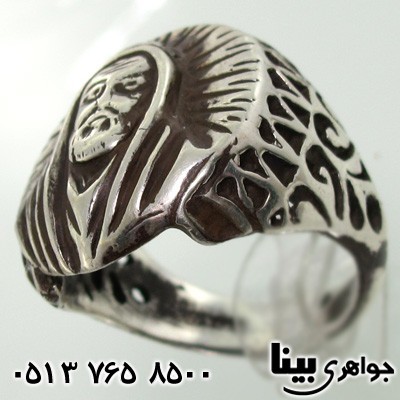 انگشتر نقره طرح شمایل مردانه