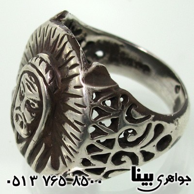 انگشتر نقره طرح شمایل مردانه