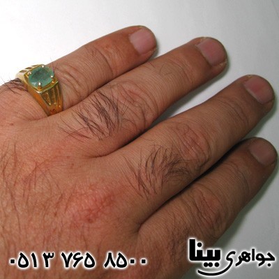 انگشتر زمرد تایلندی مردانه