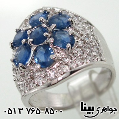 انگشتر یاقوت کبود فاخر زنانه