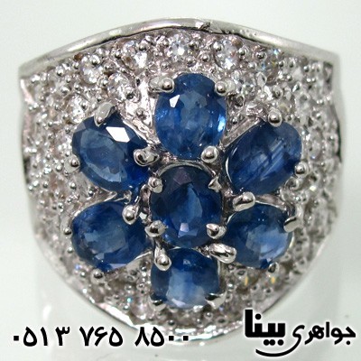 انگشتر یاقوت کبود فاخر زنانه