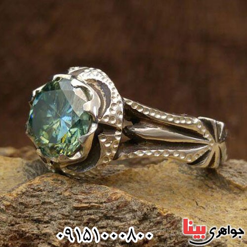 انگشتر الماس روسی (موزانایت) دست ساز و خاص _کد:23986