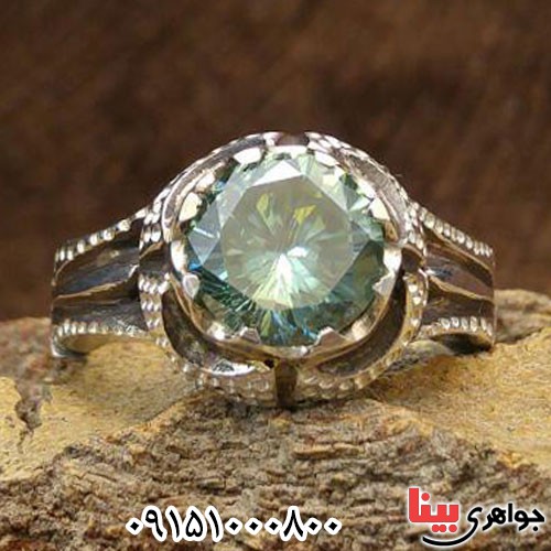 انگشتر الماس روسی (موزانایت) دست ساز و خاص _کد:23986