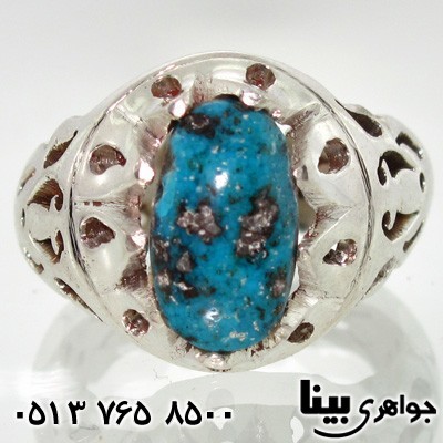 انگشتر فیروزه نیشابوری مردانه سنتی 02