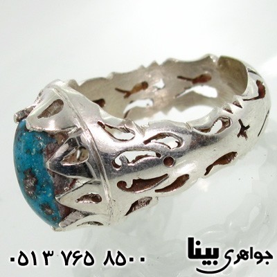 انگشتر فیروزه نیشابوری مردانه سنتی 02
