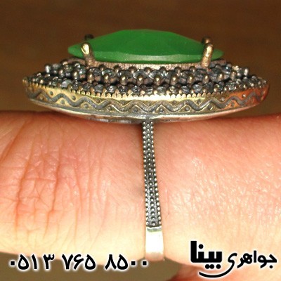 انگشتر جید زنانه عثمانی درشت
