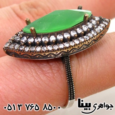 انگشتر جید زنانه عثمانی درشت