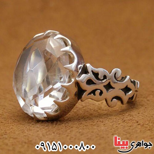 انگشتر در نجف تراش الماسی دست ساز مردانه _کد:24066