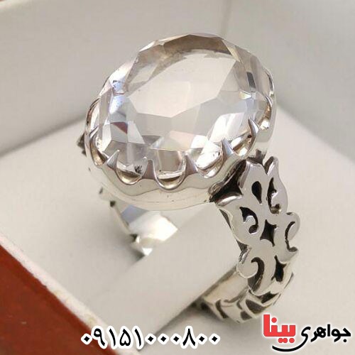 انگشتر در نجف تراش الماسی دست ساز مردانه _کد:24066