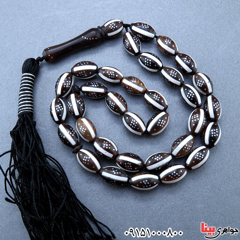 تسبیح کشکول (کوک) 33 دانه ای با طرحی خاص