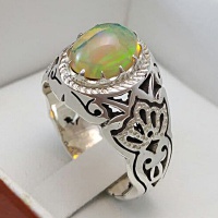انگشتر اوپال دست ساز و خاص 