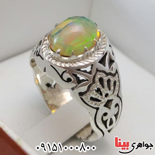 انگشتر اوپال دست ساز و خاص _کد:24237