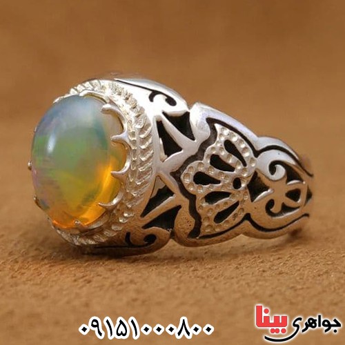 انگشتر اوپال دست ساز و خاص _کد:24237