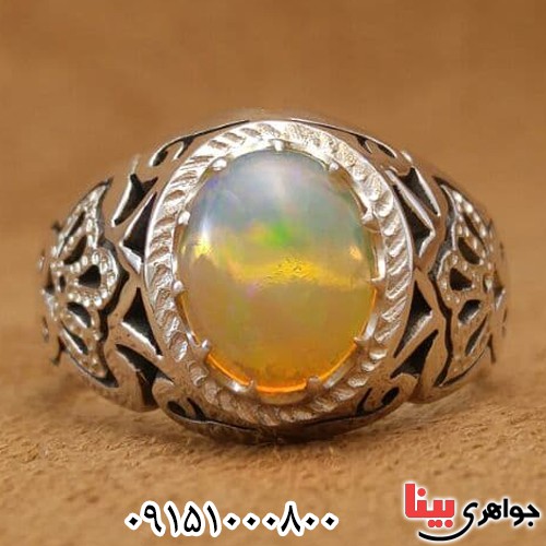 انگشتر اوپال دست ساز و خاص _کد:24237