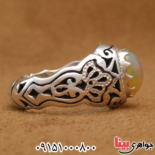 انگشتر اوپال دست ساز و خاص _کد:24237