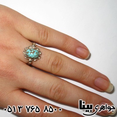 انگشتر فیروزه نیشابوری زنانه سنتی