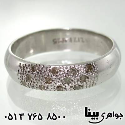 انگشتر الماس مردانه طرح حلقه