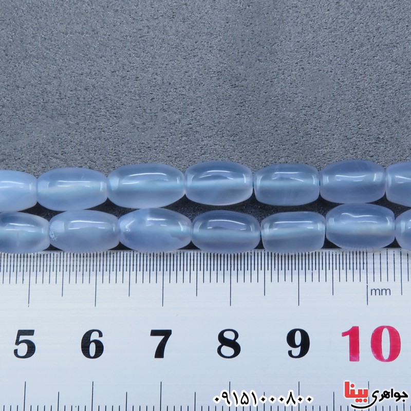 تسبیح عقیق یمنی کبود 33 دانه ای خوشرنگ _کد:24349