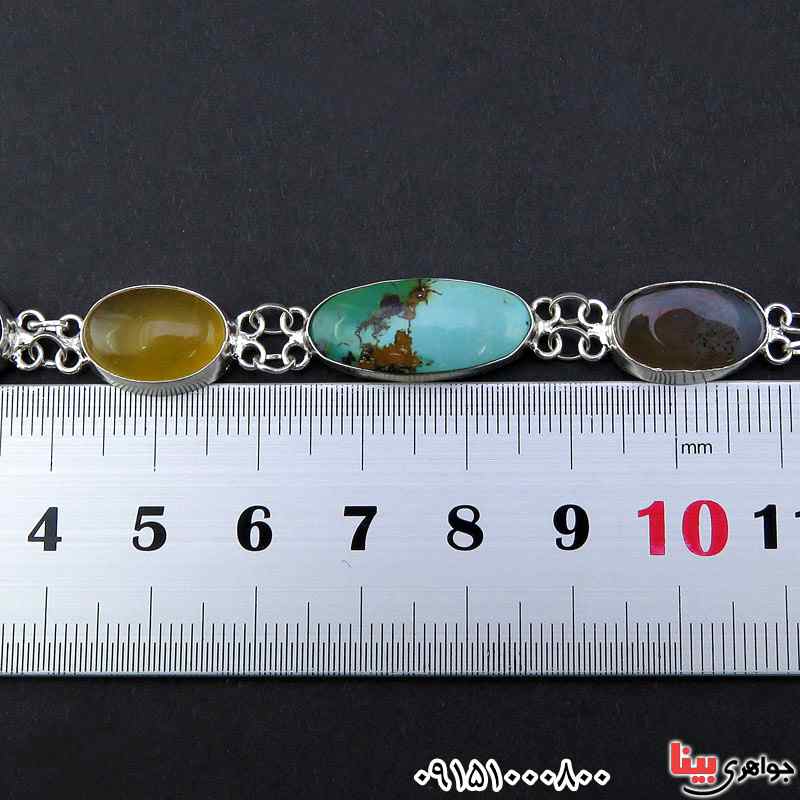 دستبند چند جواهر سنگ درمانی بسیار خاص _کد:24704