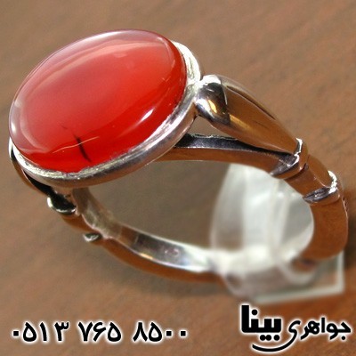 انگشتر عقیق یمنی مردانه طرح صفوی 01