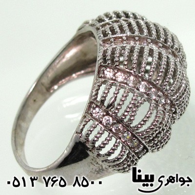 انگشتر نقره زنانه رادیوم با نگین
