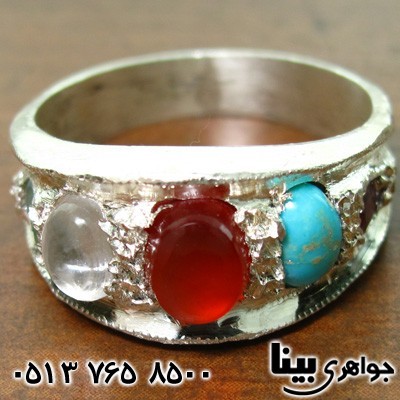 انگشتر چند جواهر مردانه رینگی