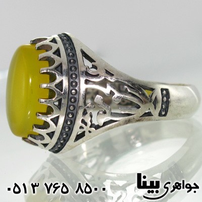 انگشتر عقیق شرف الشمس مردانه علی مع الحق