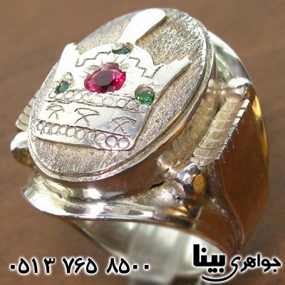 انگشتر نقره مردانه فاخر طرح قجری