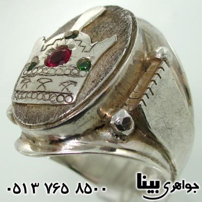 انگشتر نقره مردانه فاخر طرح قجری