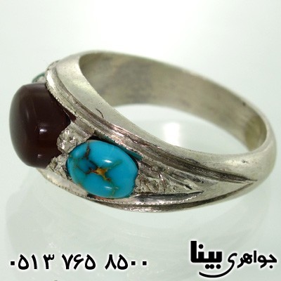 انگشتر چند جواهر مردانه سه نگین 01