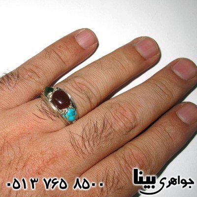 انگشتر چند جواهر مردانه سه نگین 01
